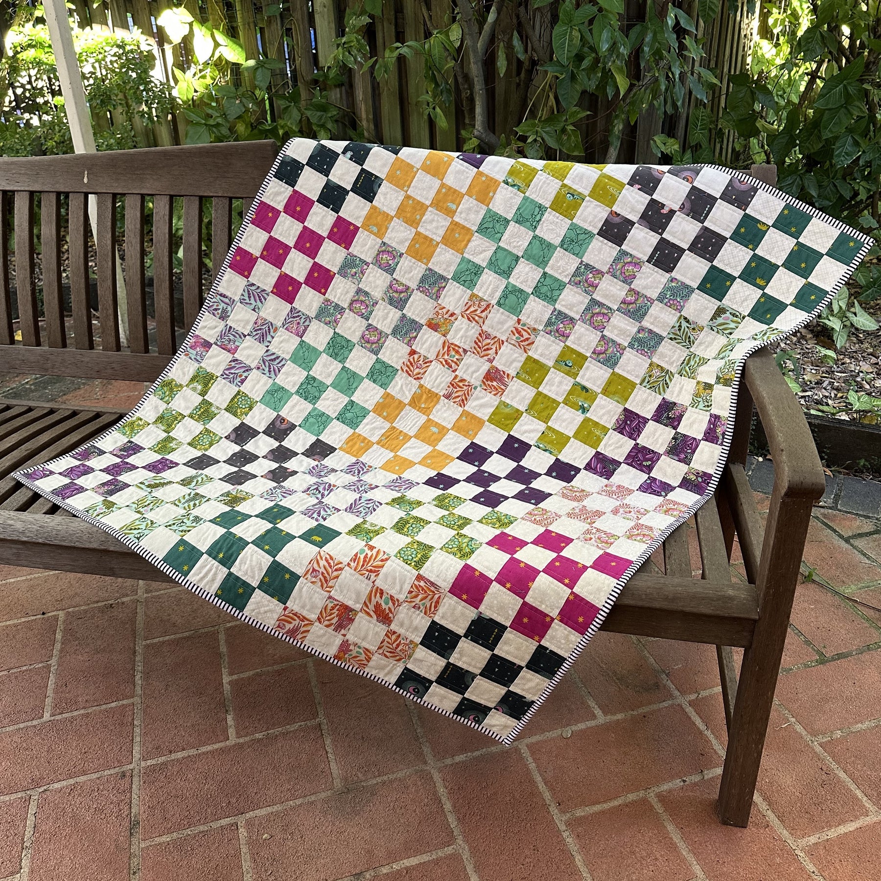 St Louis Sixteen Patch Lap or Baby Quilt