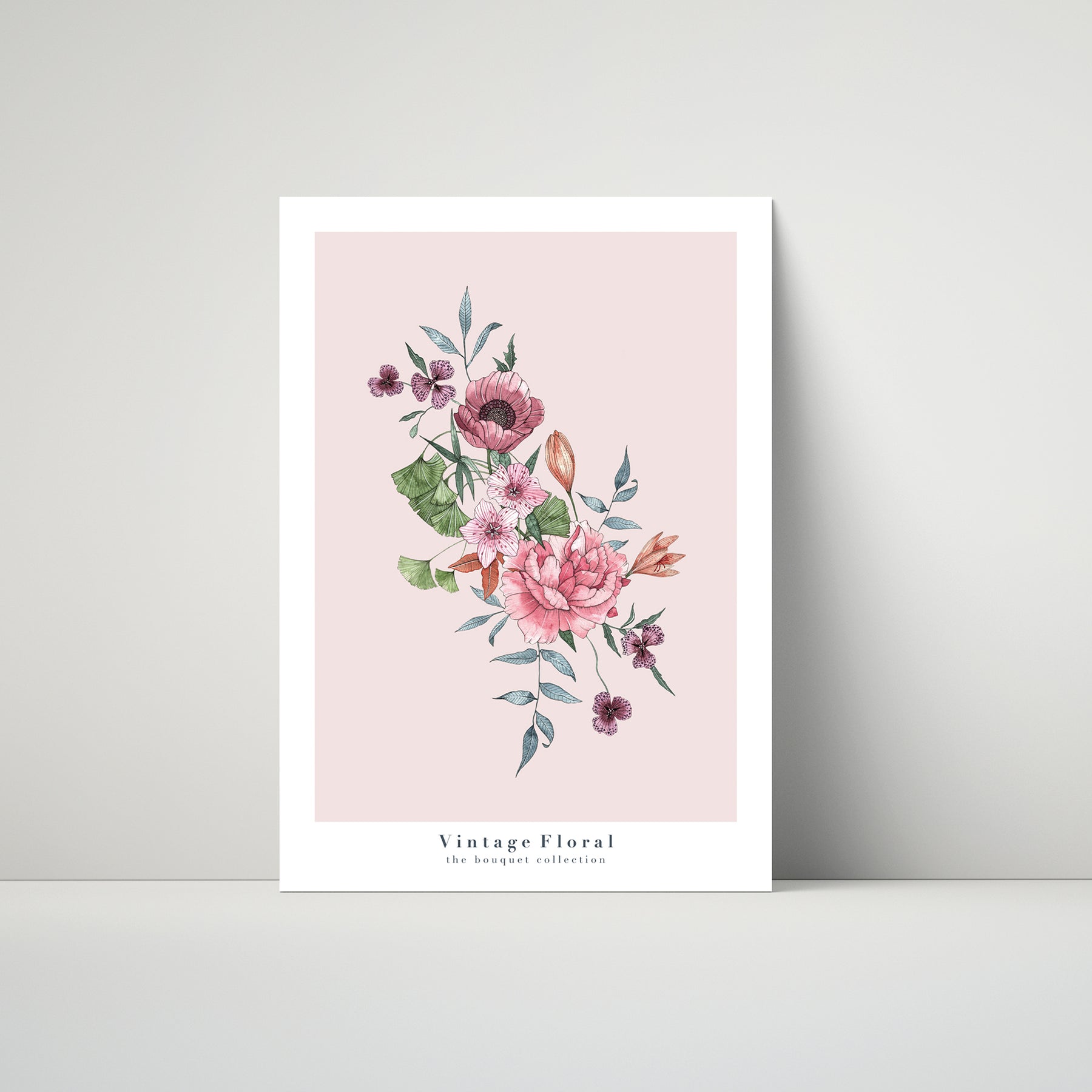 Vintage Floral Art Print