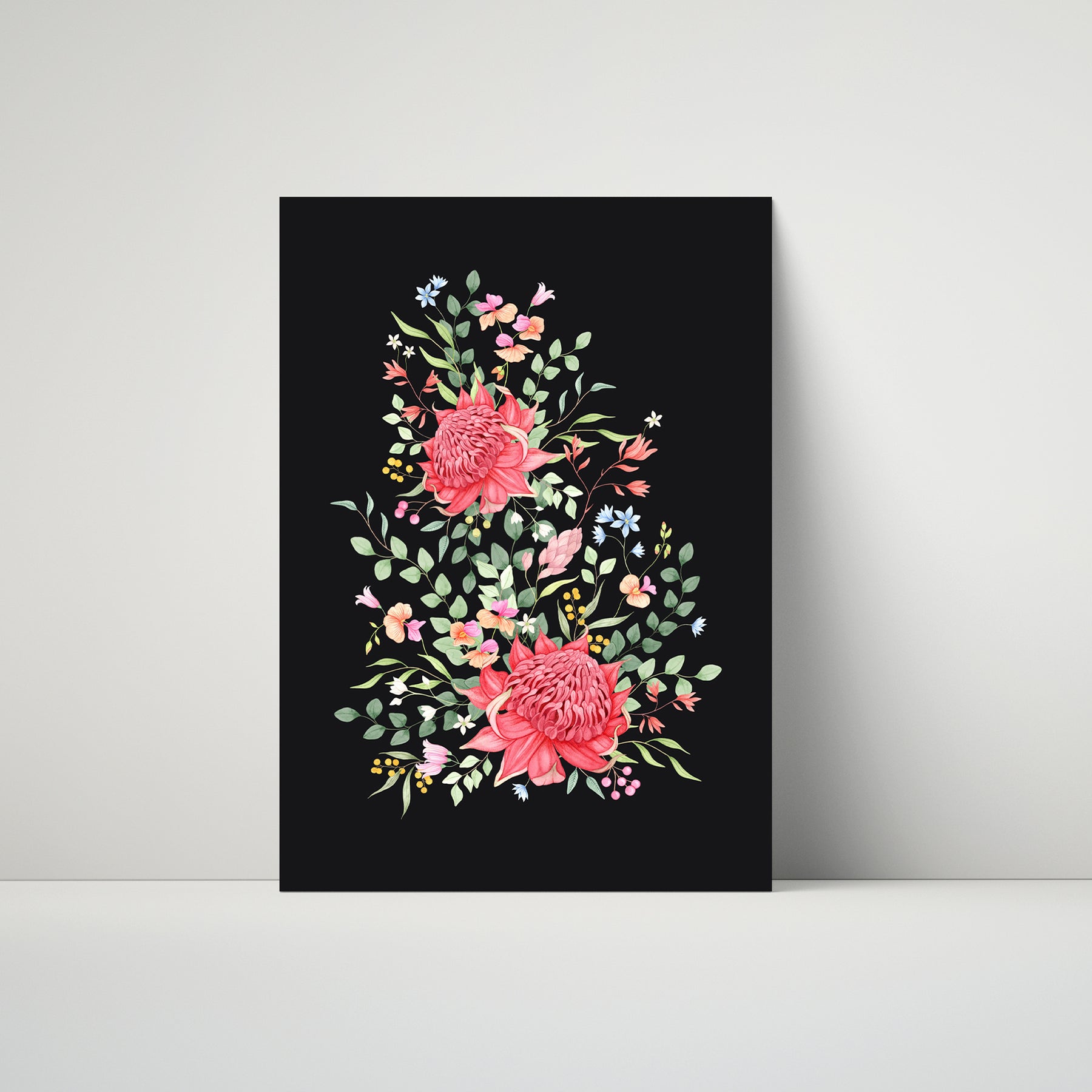 Waratah Floral Art Print
