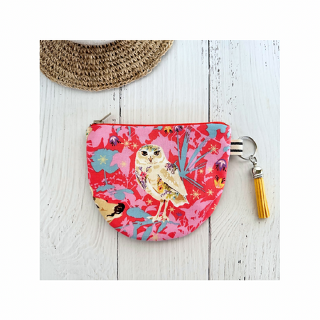 Curved Coin Purse - Owl