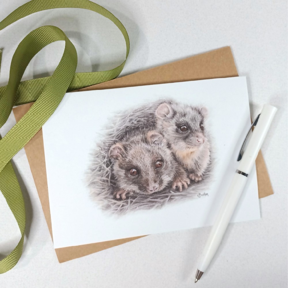 Australian-artist-greeting-card-ringtail-possum-joeys-front