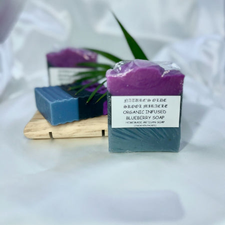 Organic Infused Blueberry Soap