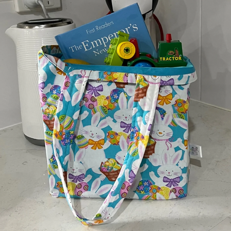 Children's Grocery Tote ... Lined ... Rabbit C