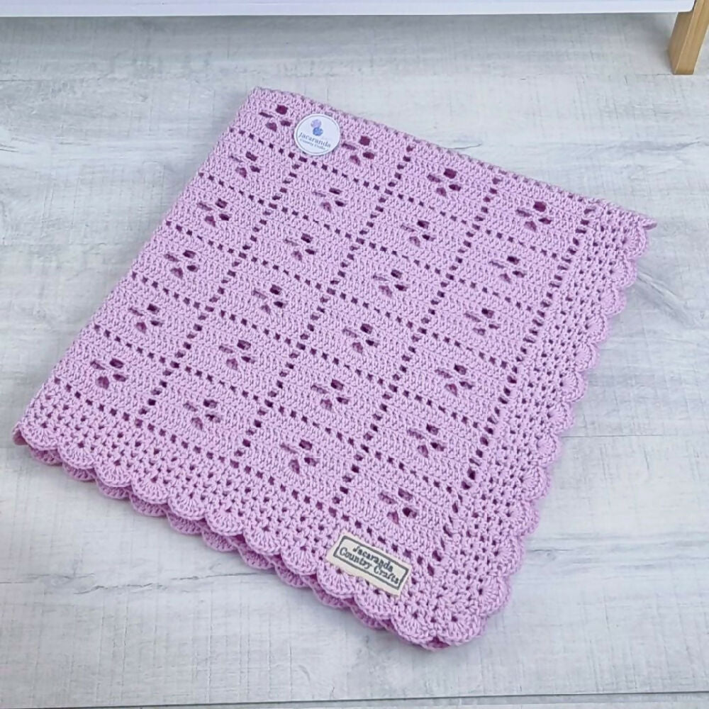 Pink Merino Baby Blanket Call the Midwife 3