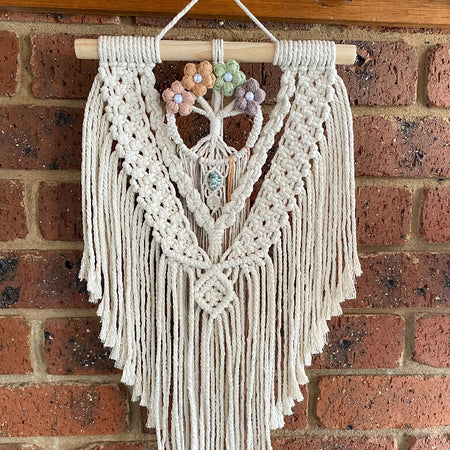 Macrame Floral Tree Wall Hanging