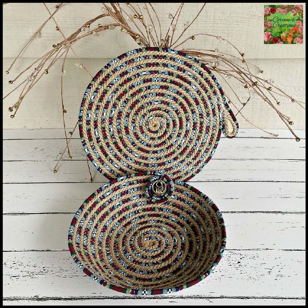 Home Decor Nick Knack Basket & Table Mat/Trivet