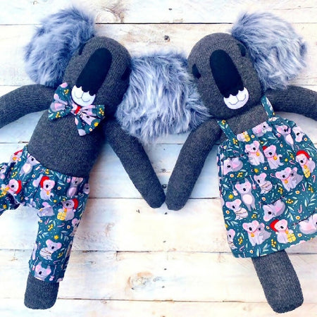 Max & Merry Sock Koalas - Christmas - READY TO SHIP