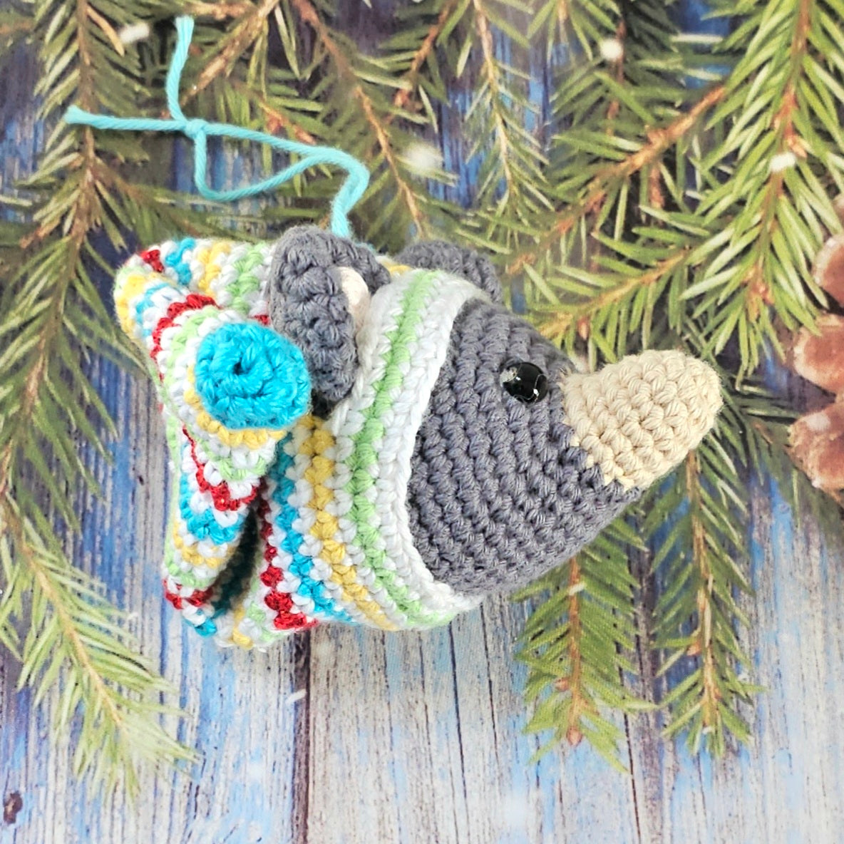 Crocheted Heirloom Aussie Native Animal Christmas Decoration - TASSIE DEVIL