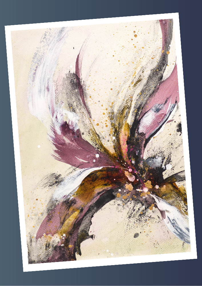 Beauty for Ashes I print with background