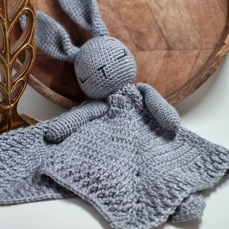 Lovey crochet rabbit bunny blanket