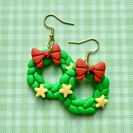 Christmas dangles (hypoallergenic hooks)