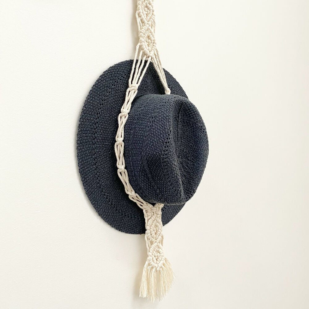 Macrame Hat Hanger Single