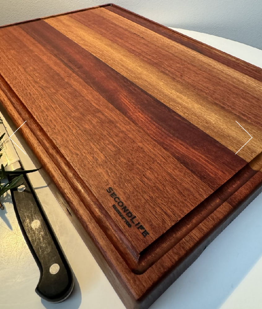 Recycled Hardwood Cutting Board - Wooden Chopping Board 2