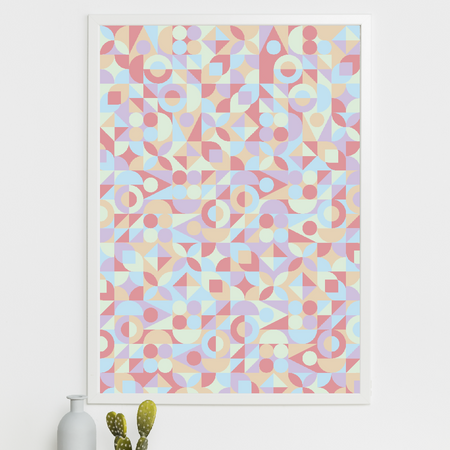 Bauhaus pastel design DIGITAL DOWNLOAD