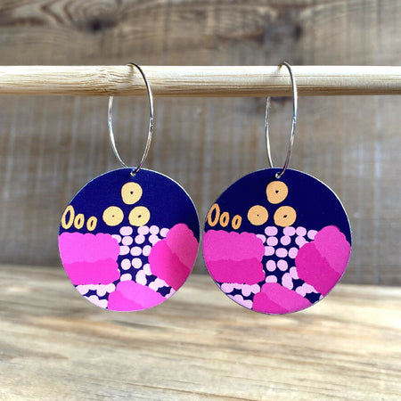 Repurposed Chocolate Tin Earrings