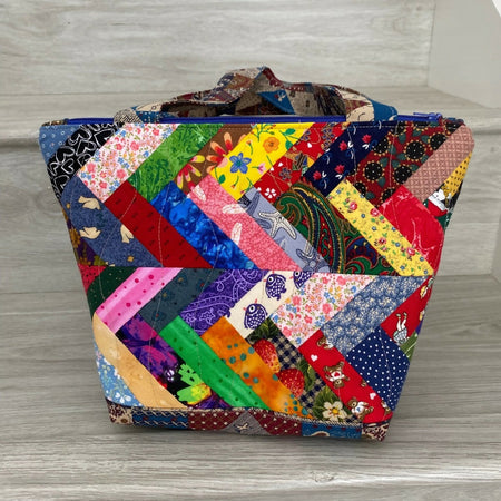 Herring bone patchwork bag