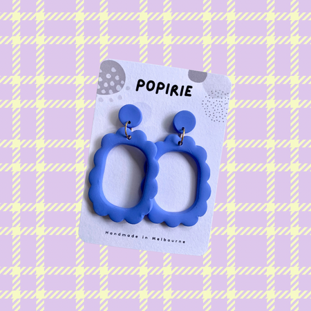 Bubble Hoops Blue