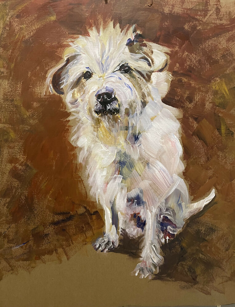 jack russell acrylic