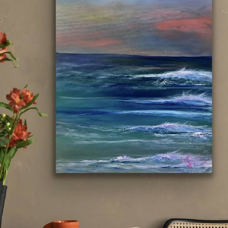 Evening tide - axcrylic on canvas