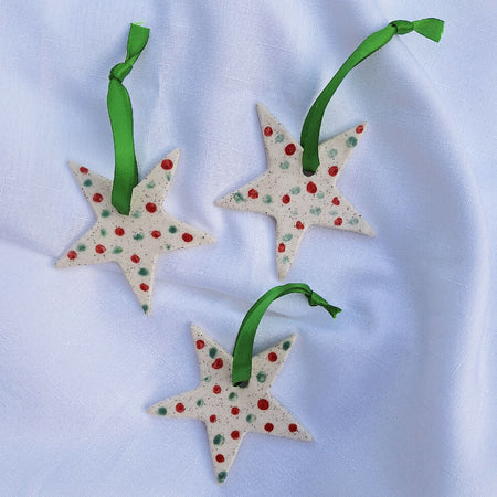 Christmas tree star Set of 3