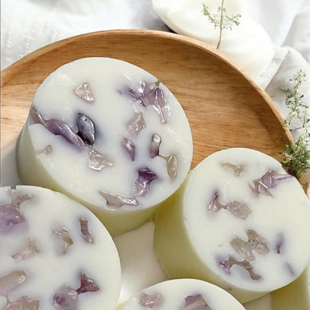 Amethyst Soy Wax Melts | Soy Scented Wax Melts | Crystal Infused Wax Melts | Home Decor Gift