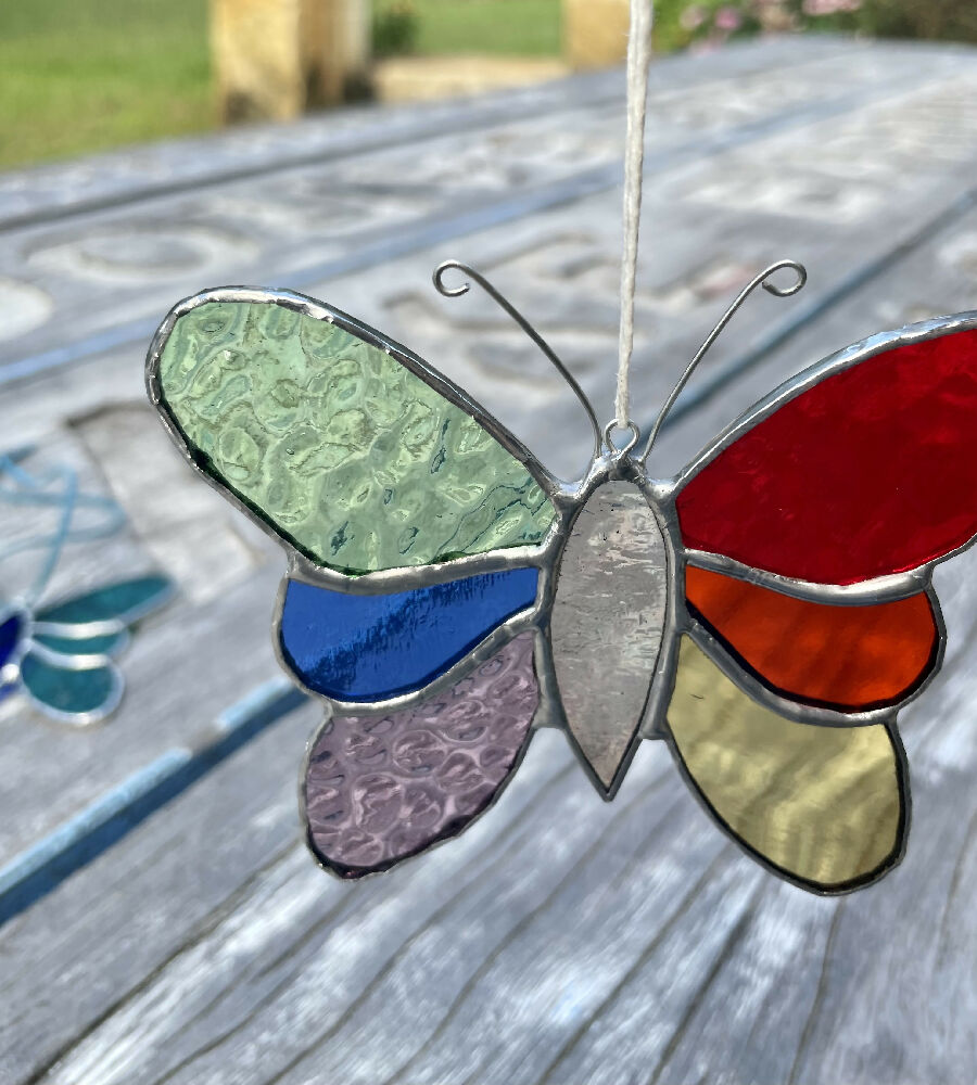 Rainbow butterfly suncatcher