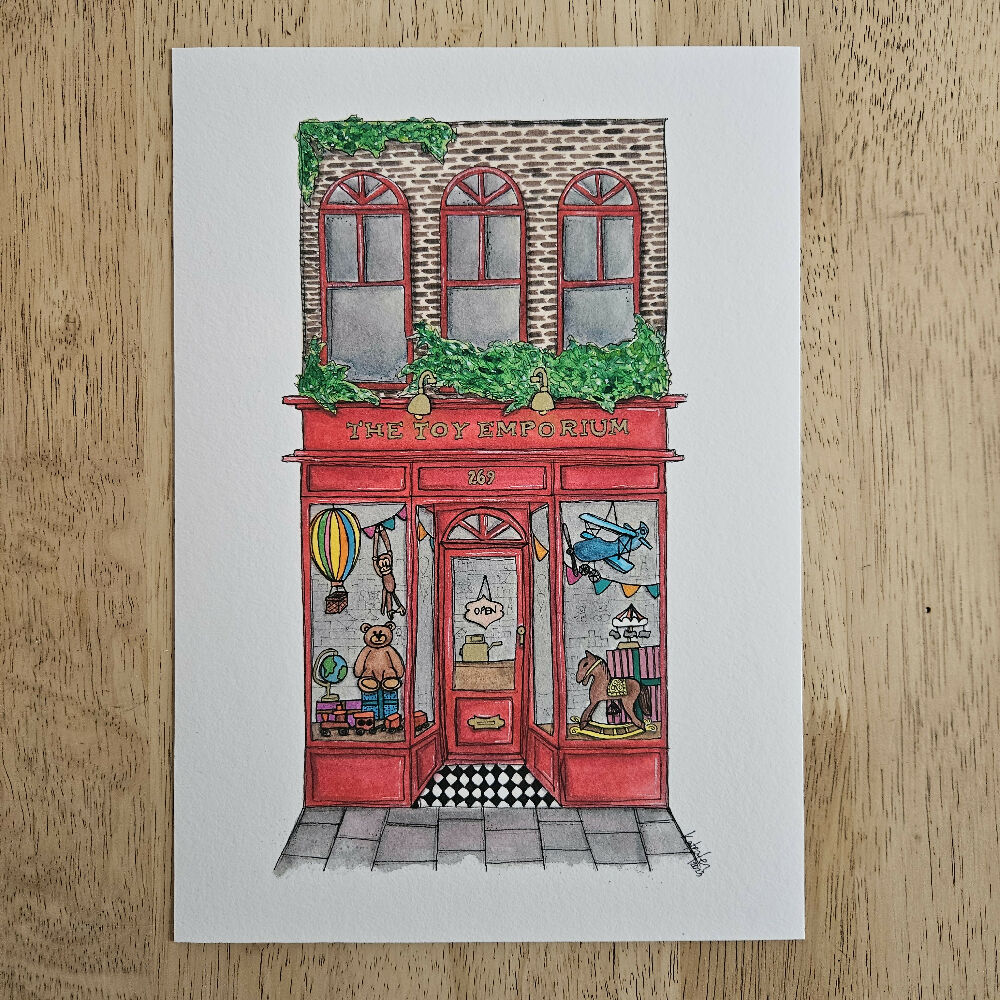 art print - the storefront series - the toy emporium