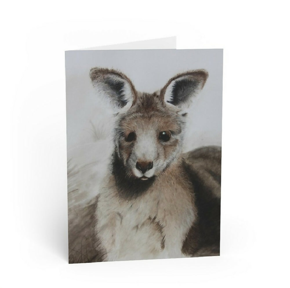 Kangaroo greeting card