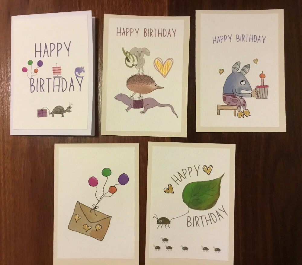 Endearing Mother's Day card and a variety of birthday cards (pack of 6 cards)