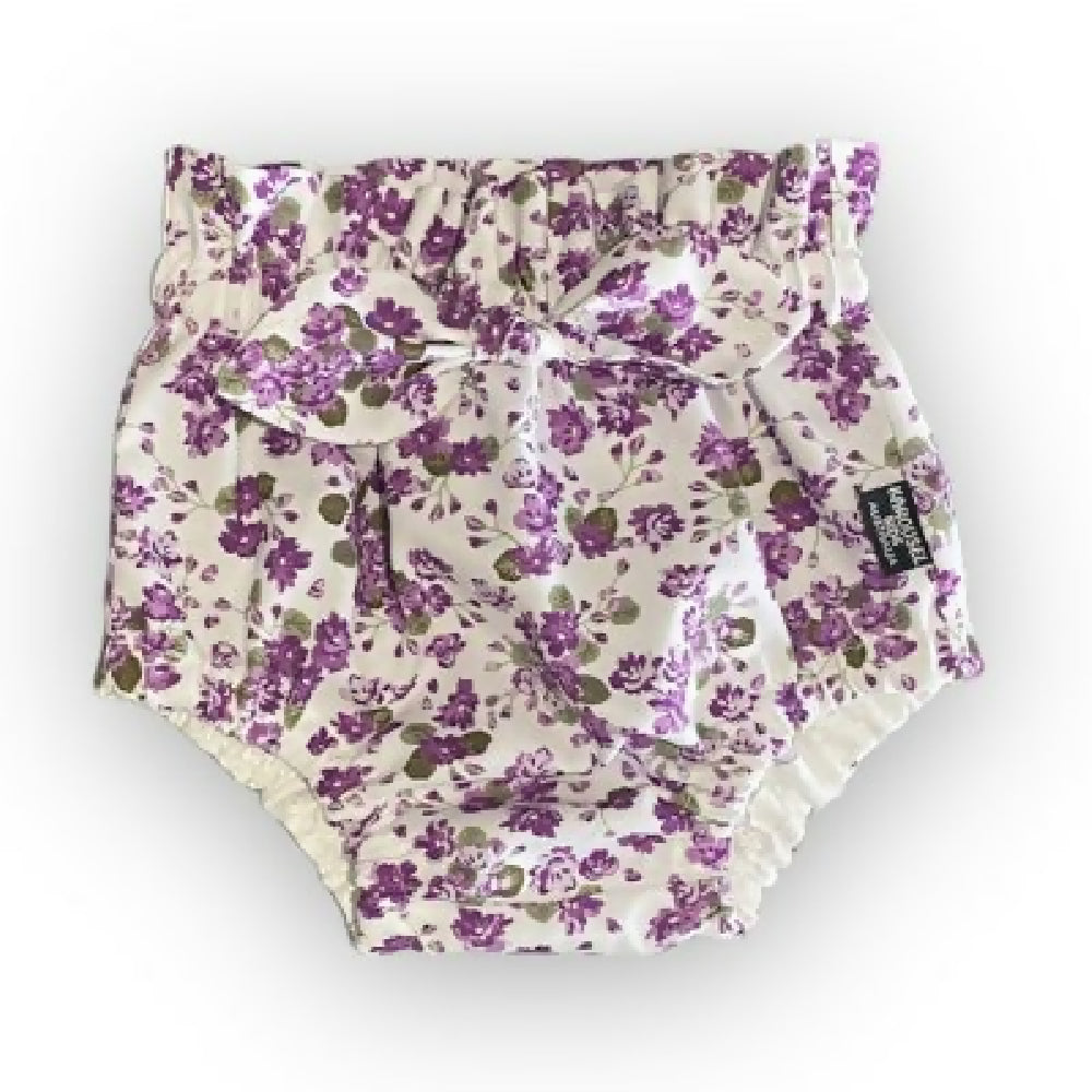 mauve flowers high waisted panties