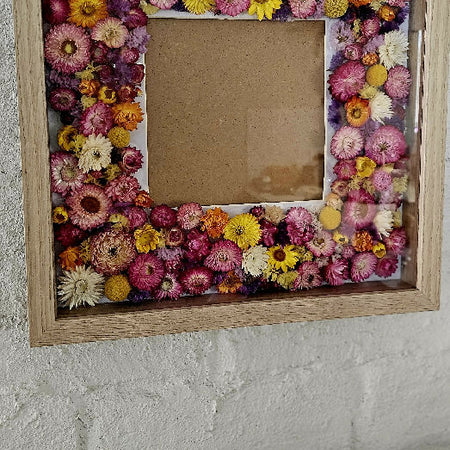 Eternal Daisy Frame: Handcrafted with Real Australian Paper Daisies