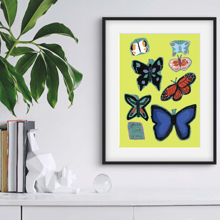 Colourful Still life Print - Spread Your Wings - Available in 3 sizes