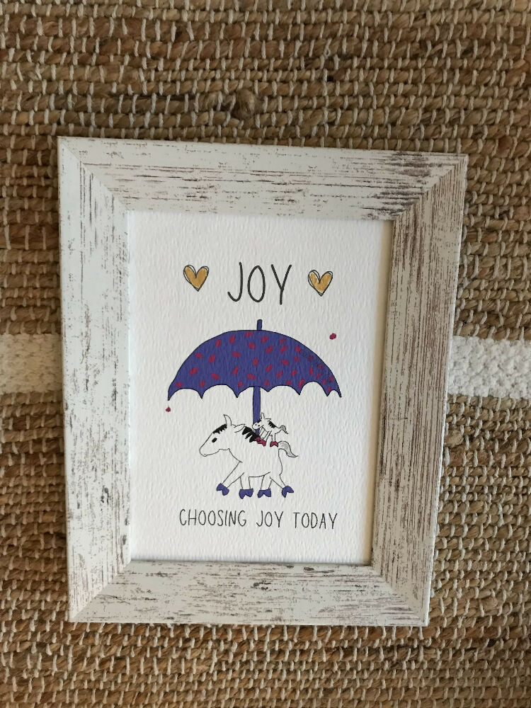 Choosing joy mini art