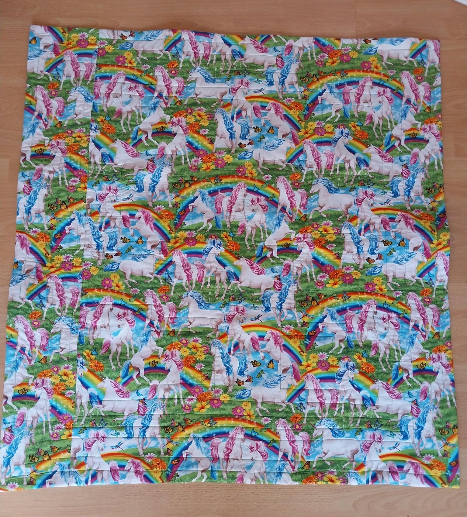Unicorn Patchwork Floor Play Quilt