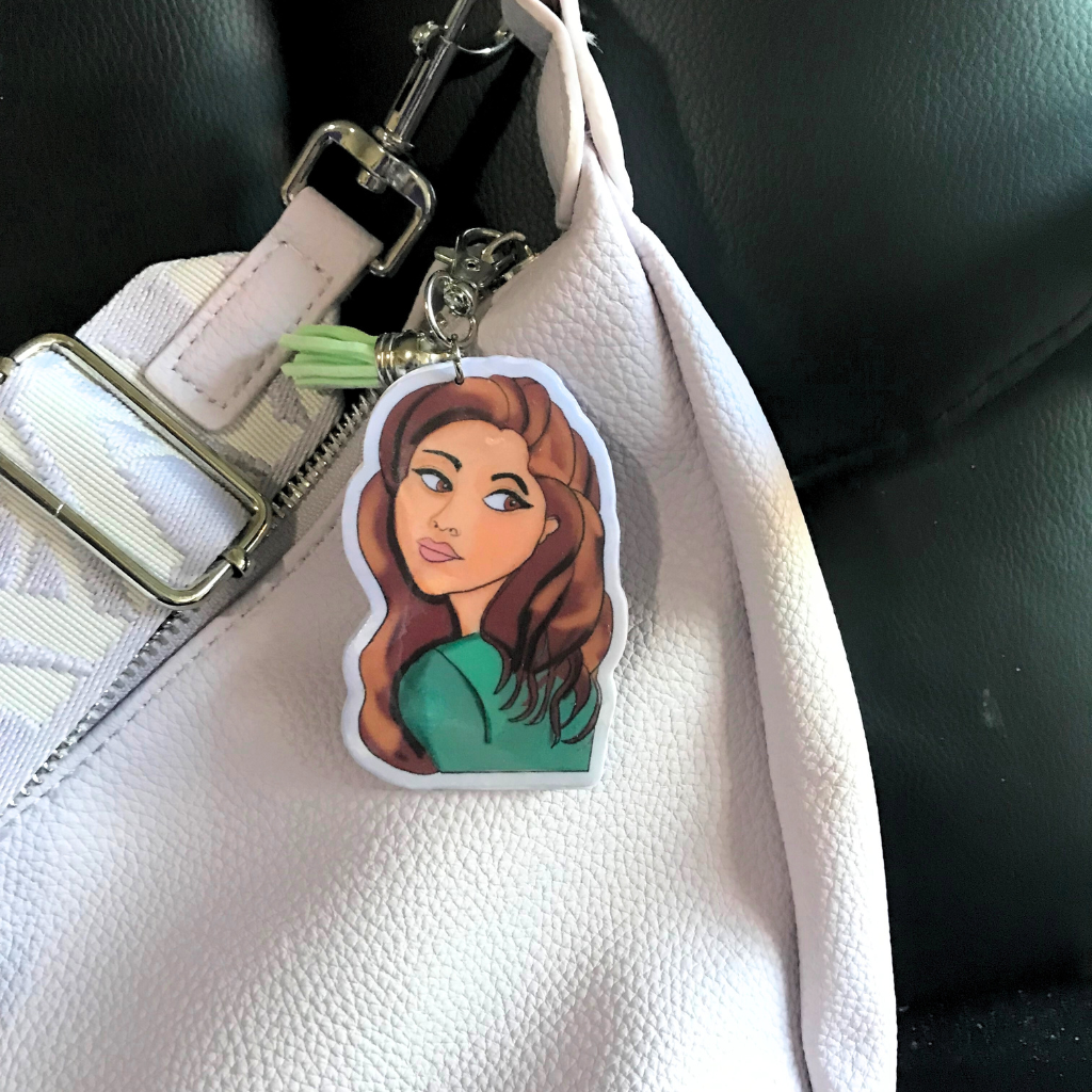 Cartoon Lady Bag Chain – A Quirky Companion