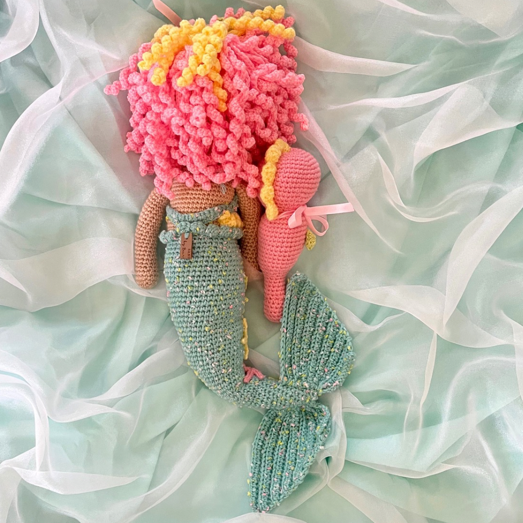 Handmade Crochet Mermaid Doll And Friends|60cms