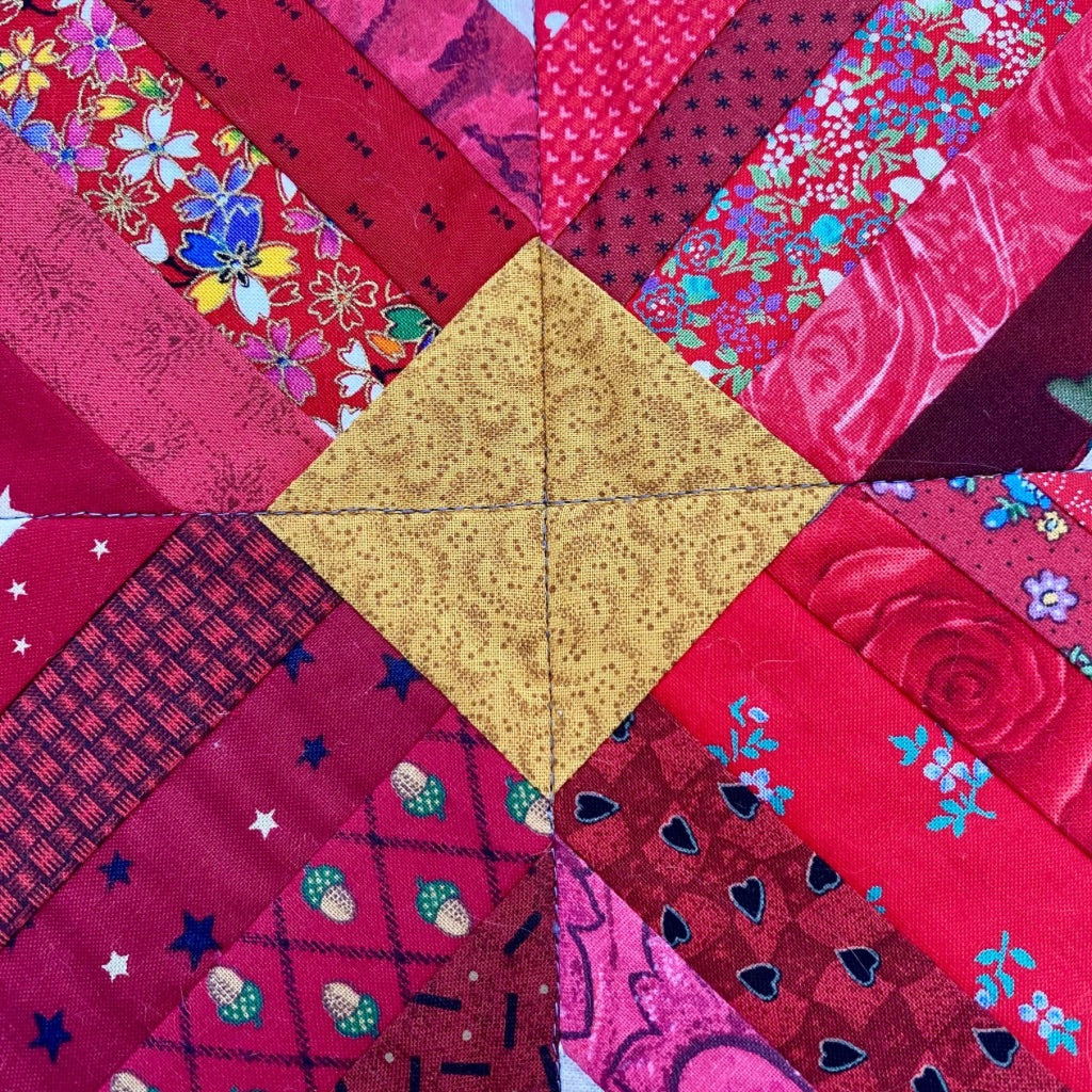 “Berry Blaze & Ocean Haze” Dual sided patchwork tote
