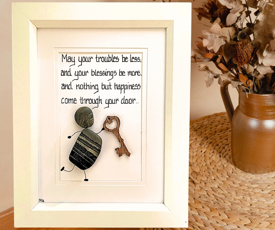 New home Pebble Art