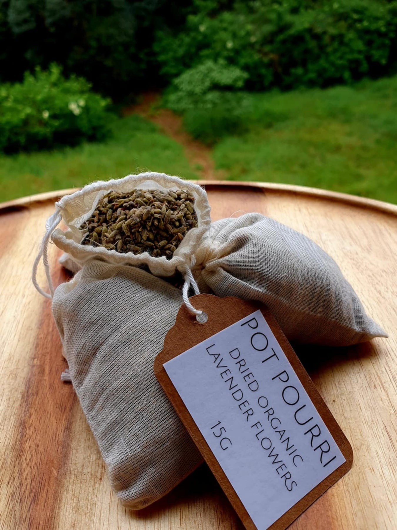 Organic lavender pot pourri bags