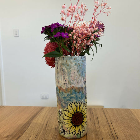 Sunflower Vase (Colourful!)