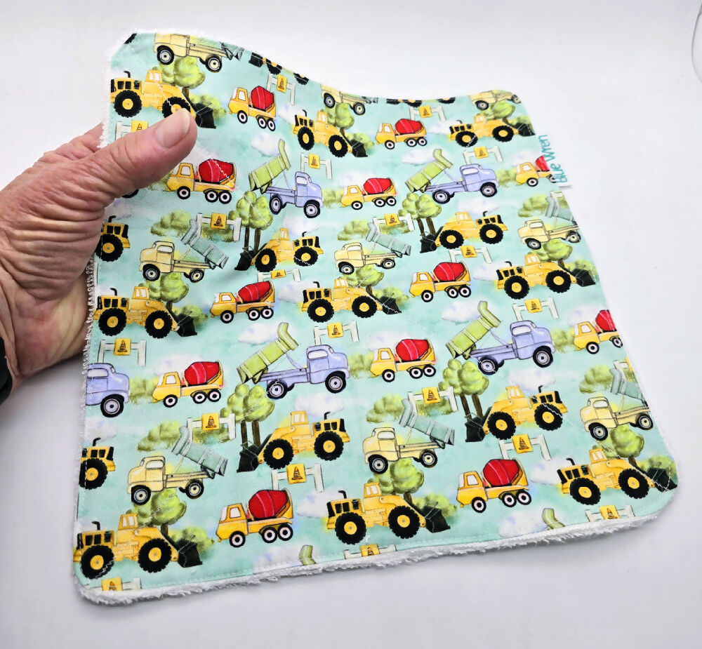 Baby Bib Gift Set Two bibs One Personalised Bib and Wash Cloth