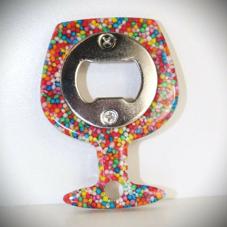 Resin Bottle Opener - Wine Glass -100's & 1000's