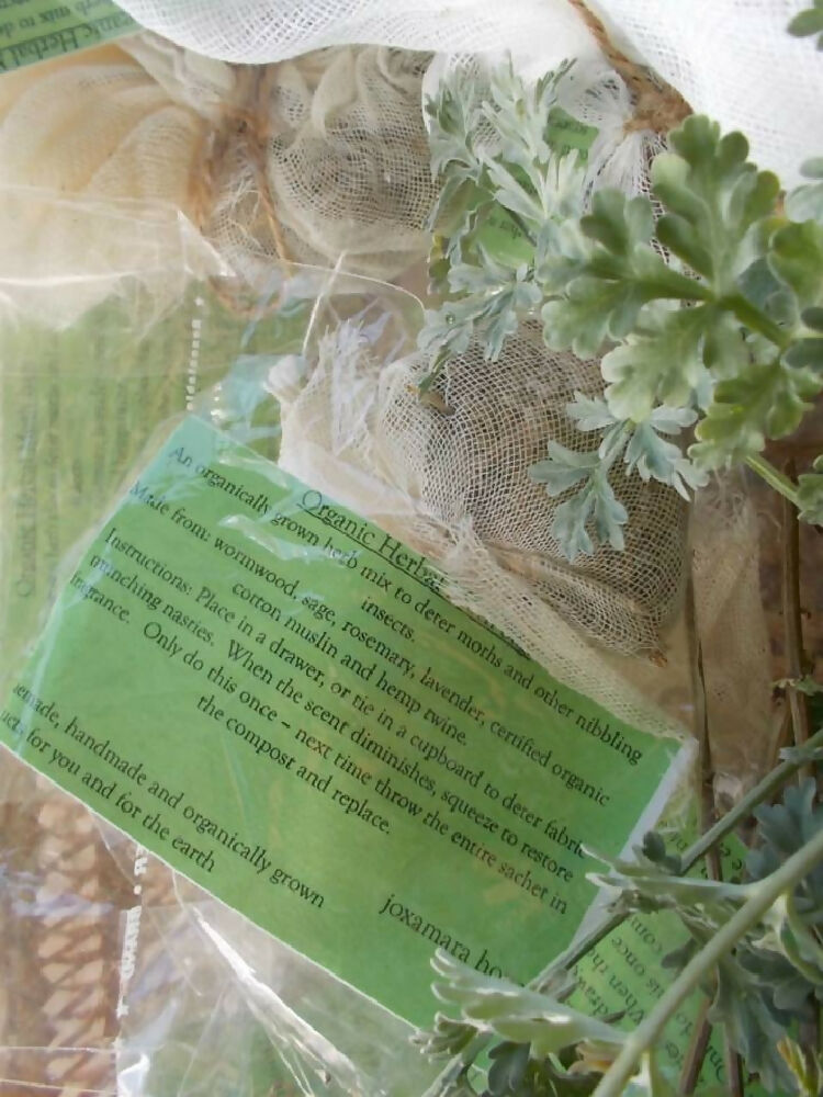 1 x moth bag, homegrown herbal