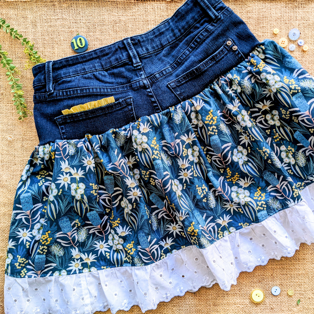 girls-size-10-upcycled-denim-skirt-flannel-flower-wattle-handmade-sewing-artist-the-denim-patch (5)