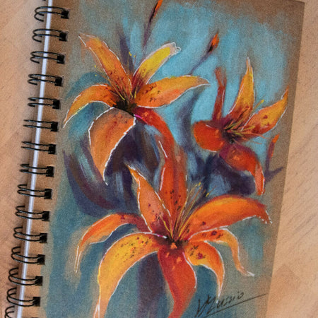 hand painted notebook