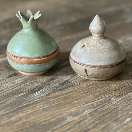 Handcrafted Stoneware Salt Pot