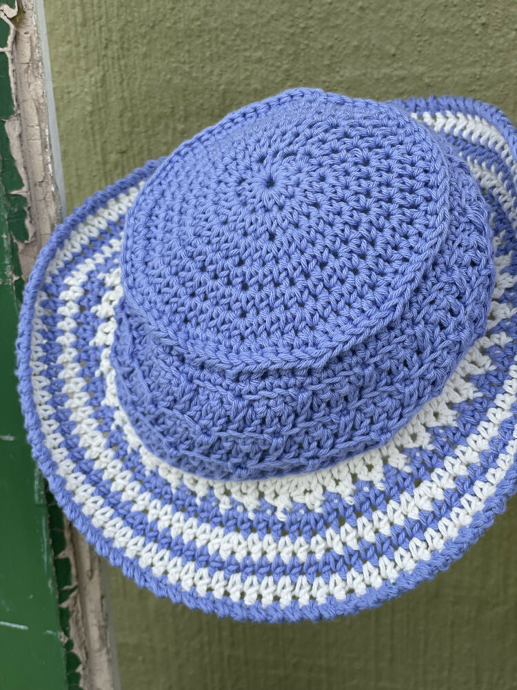 Blue & White Toddler Bucket Hat