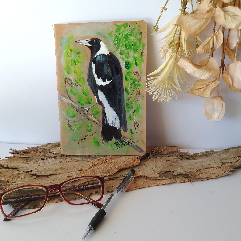 Handpainted Cotton-Bound Notebooks - Size A5 Blank Single/Set
