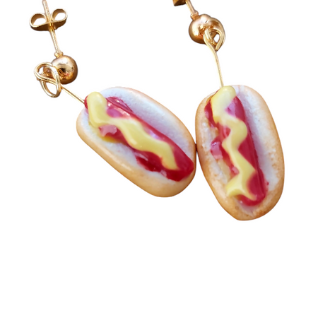 Hot Dog Earrings | Food Inspired Statement Earrings