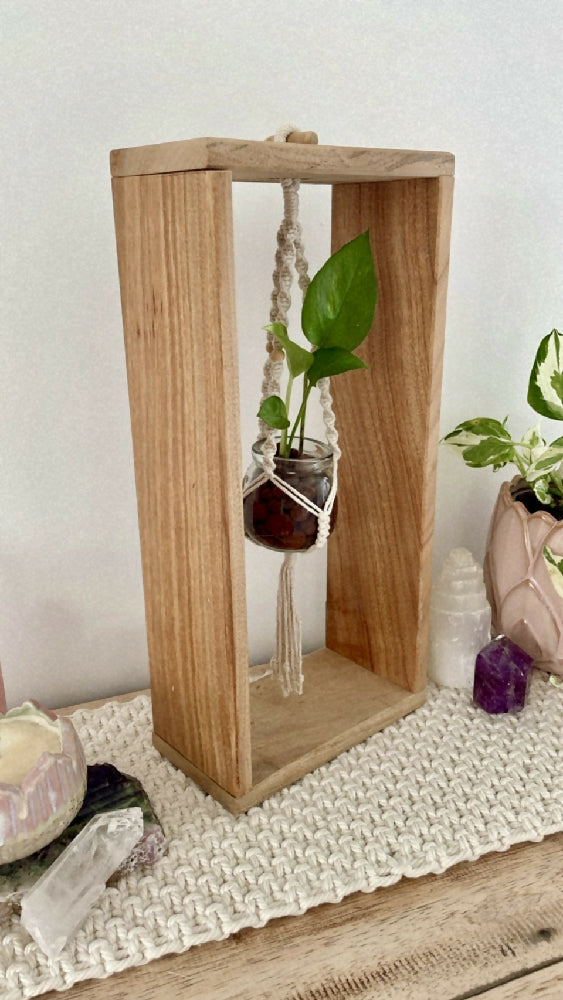 Framed Macrame Propagation Stations